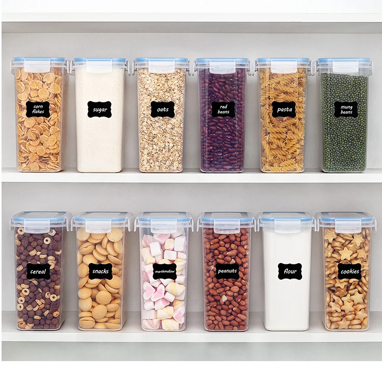 Grain Pantry Sealed Organizer Clear Pp Cereal Food Container Box ...