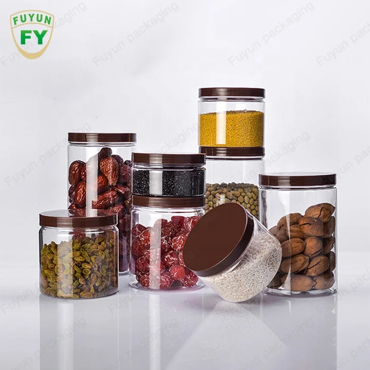 Clear Glass Storage Jars with Lids -Glass Pantry Storage