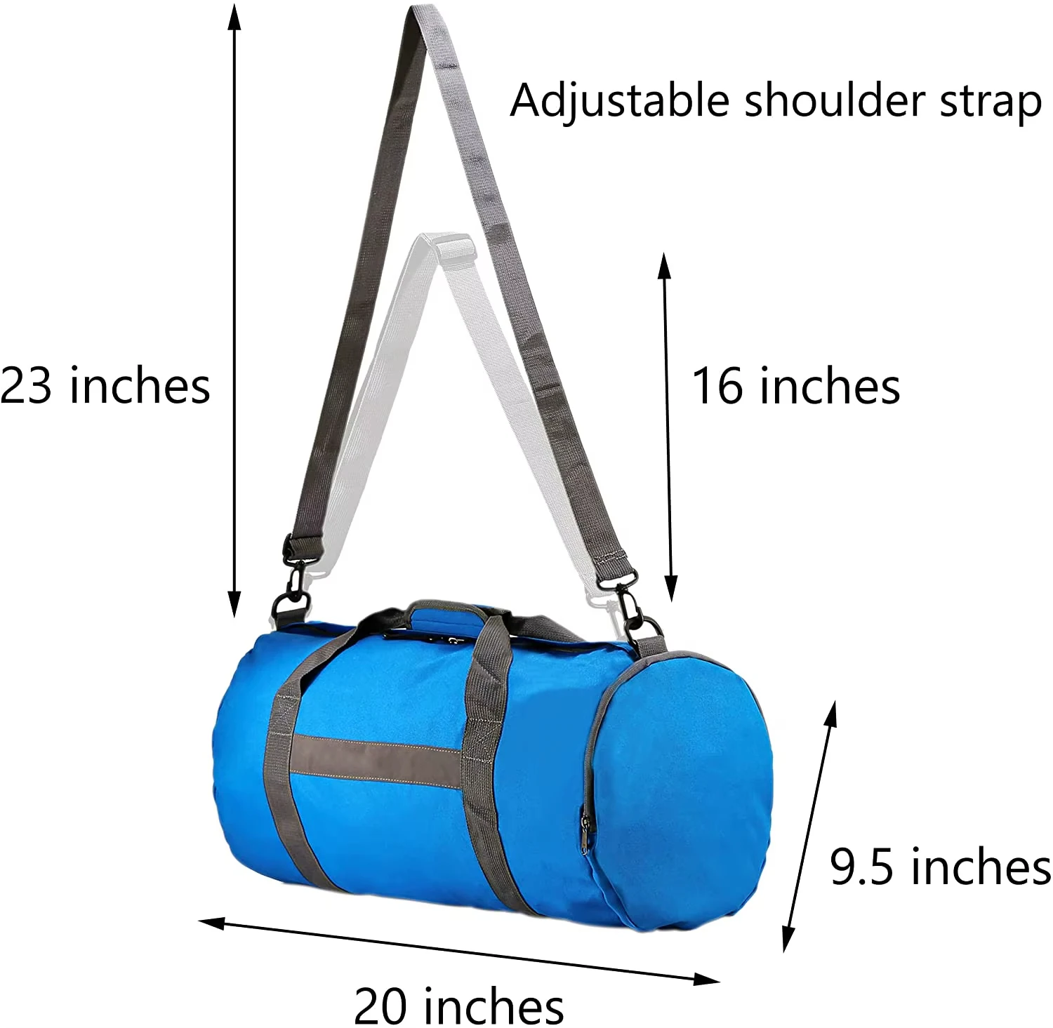 Customized Logo Large Capacity Sports Gym Travel Bag Outdoor Waterproof Storage Clothes Duffle Bag