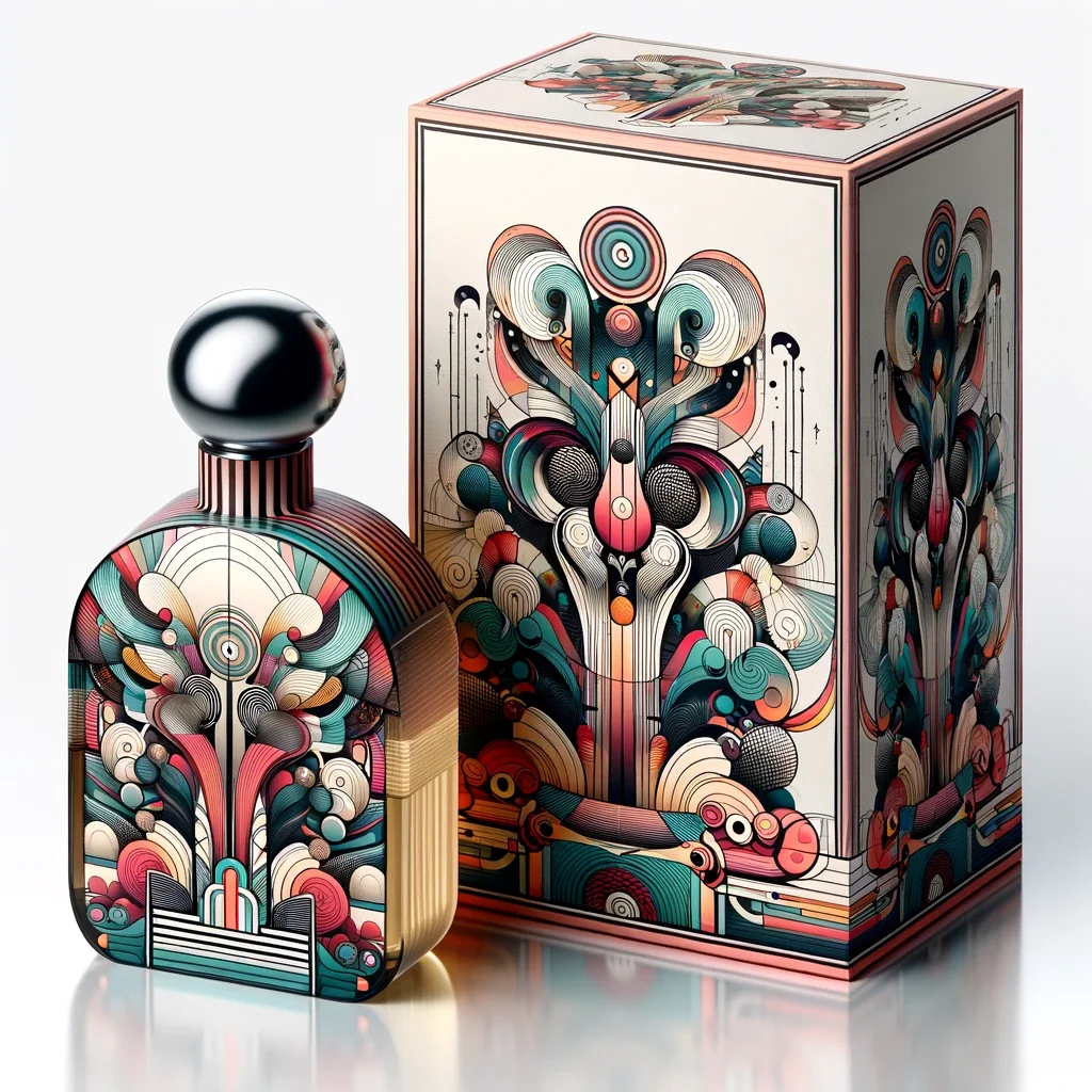 Recyclable Custom Illustration Perfume Box Design In-car Aromatherapy Perfume Atomizer Box