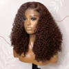 Peluca de cabello humano rizado birmano