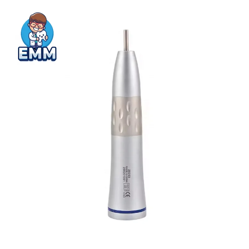 instrumenta manualia dentalia contra angulare lentis velocitatis 1:1, ex acrio inox, E-typi, cum pulsatore et tubo aquae interno et externo pro chirurgia.