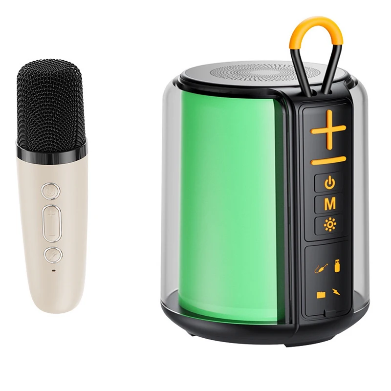 S16 Night Light Speaker Night Light Bedside Lamp Portable Music Player Rgb Outdoor Karaoke Speaker Family Ktv Party