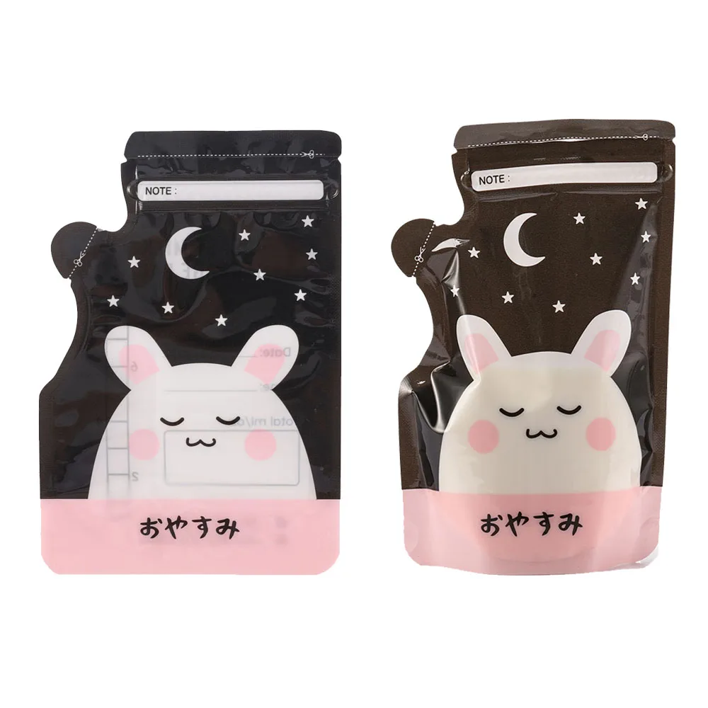 Custom printed Hot Brand BPA-free Self-stand up pouch Pre Sterilized Breast Milk Storage Bags 120ml 220ml aseptic bag
