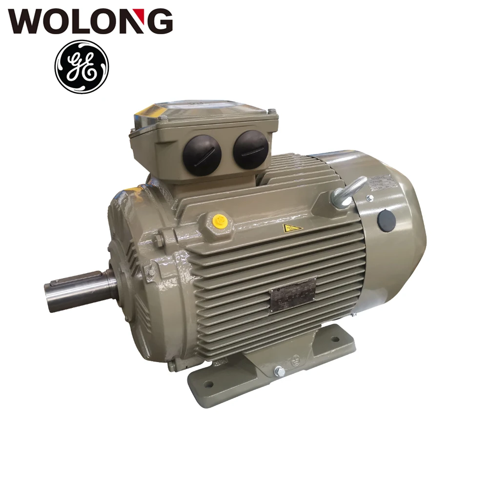 Wolong GE WE3 IE2 de alta eficiencia 3 Motor de CA eléctrico de inducción asíncrono de fase