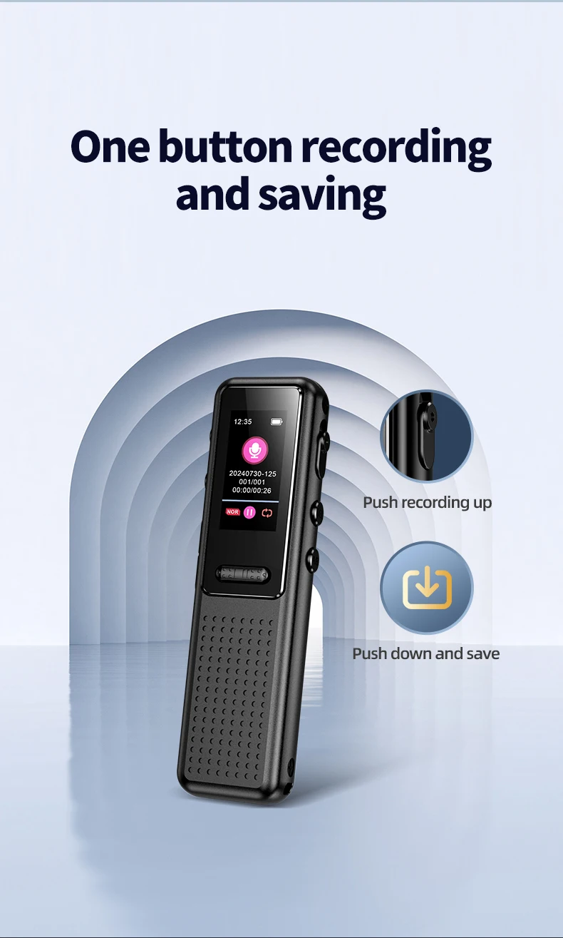 ZD39 Pocket Recording Pen 48KHZ Mini Voice Recorder 1536kbps Audio Recording Tool for Conference & Lecture