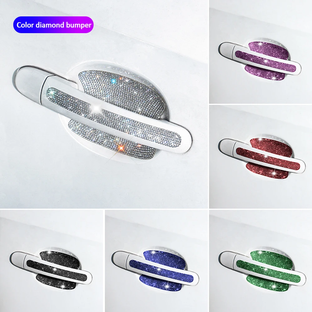 Wholesale Car Door Handle Bling Rhinestones Stickers 