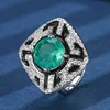 open size Emerald ring