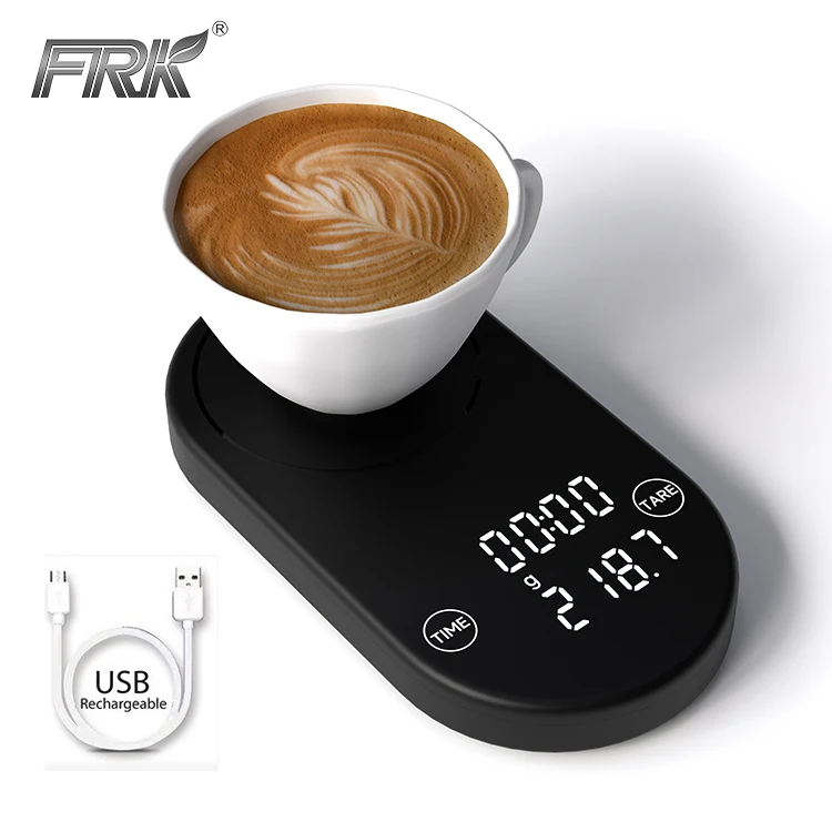 Portable Small Mini Digital Scale For Coffee 2kg Led Timer Coffee Scale  With Smart Coffee Mode