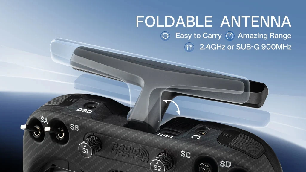 Radiomaster TX15 Max Radio Controller AG02 CNC Hall Sensor Gimbals (ELRS / M2) Controllo a distanza 8