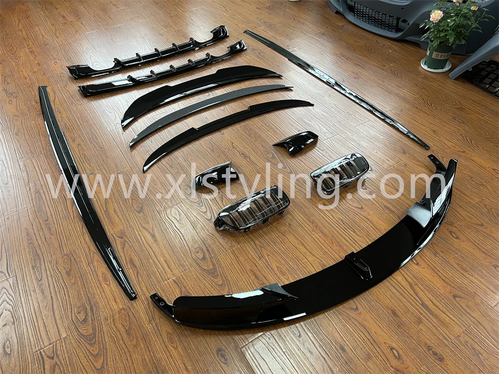 XLstyling Car M Performance MP Front Bumper Splitter Lip Rear Diffuser Side Skirt Spoiler Grills Mirror Cover for BMW F30 F31