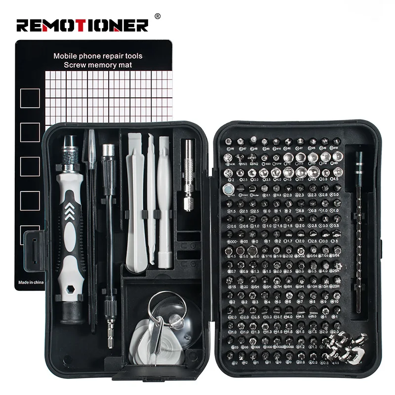 170 In1 Mobile Phone Telecom Repair Screwdriver Tool CRV Steel Precision Screwdriver Set