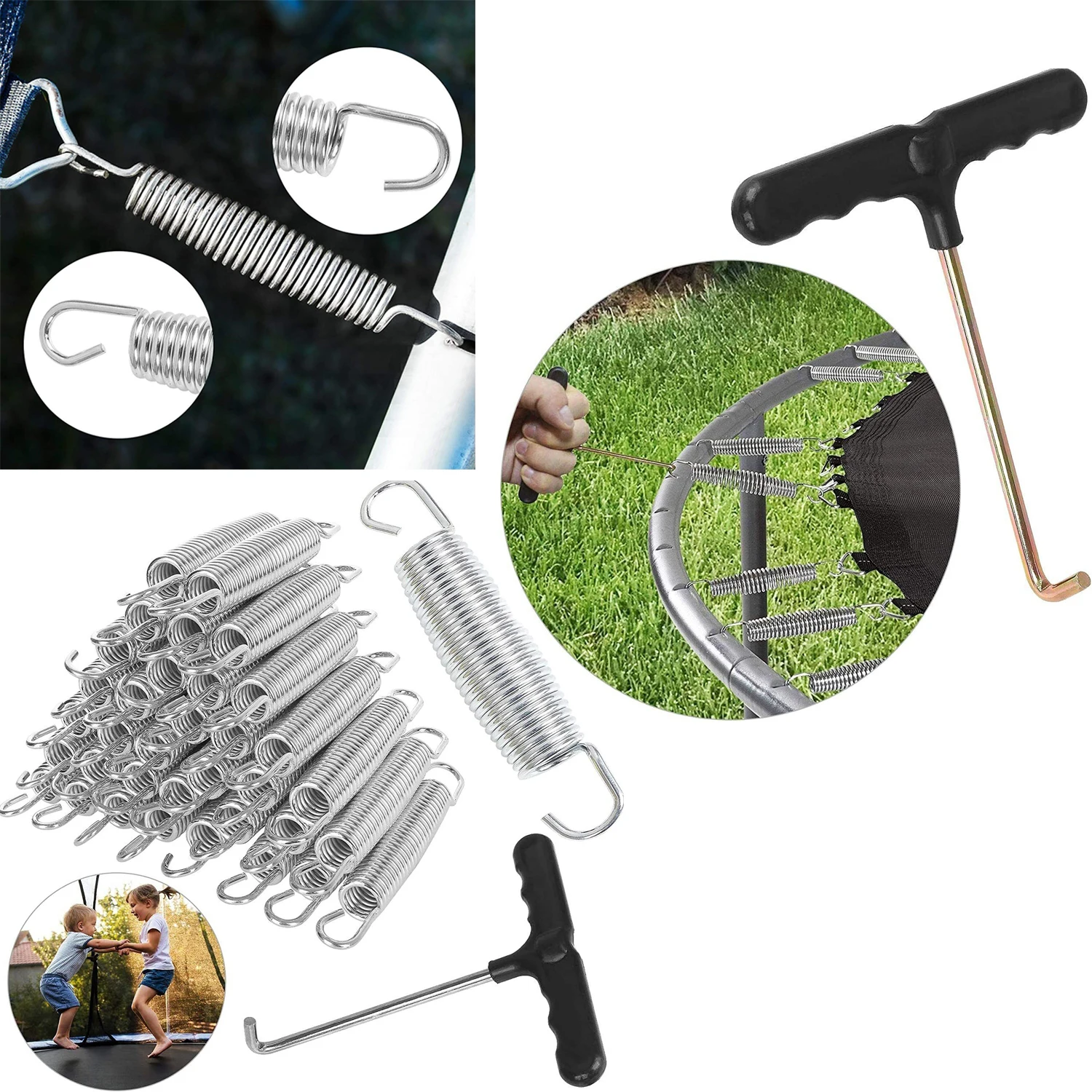 Tension Springs Carbon Steel With Zinc Plated Big Trampoline Fitness