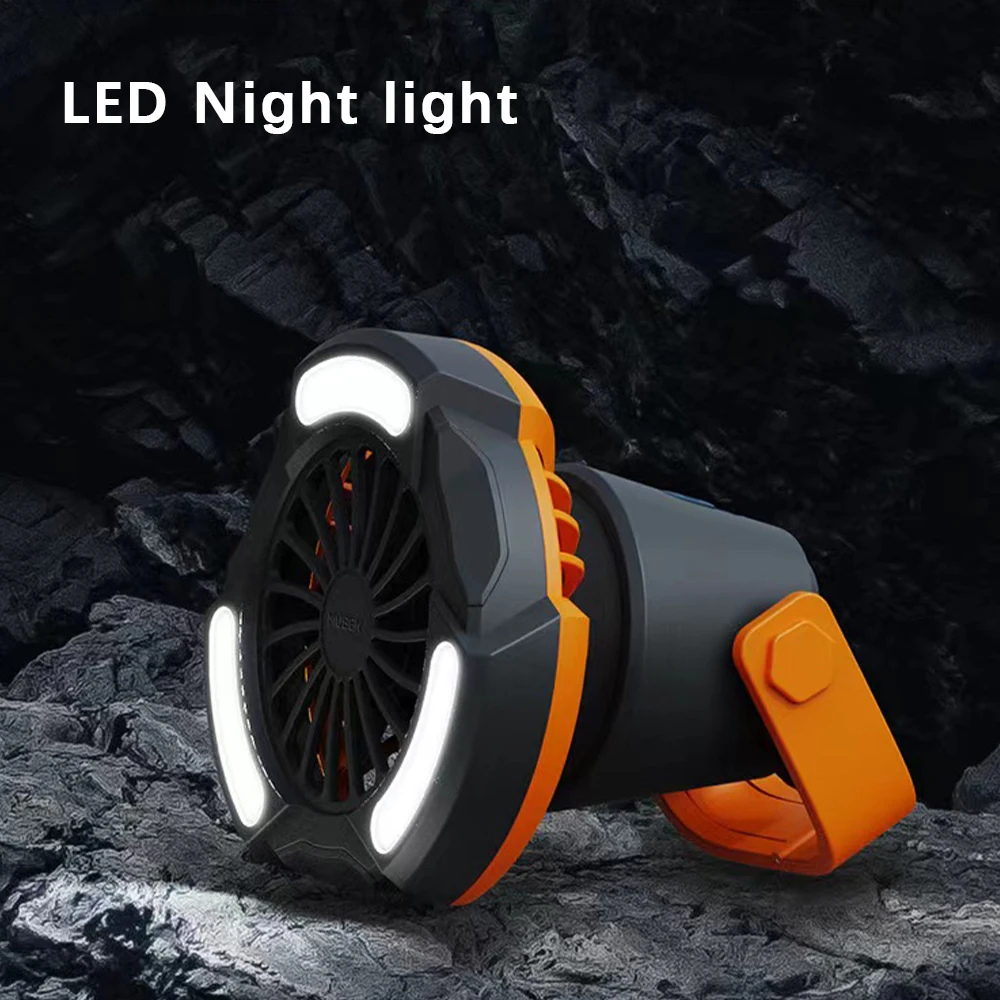 Outdoor Portable Waterproof Rechargeable Led Emergency Muli-fuction Hanging Tent Camping Lamp Hook Lantern with Fan factory