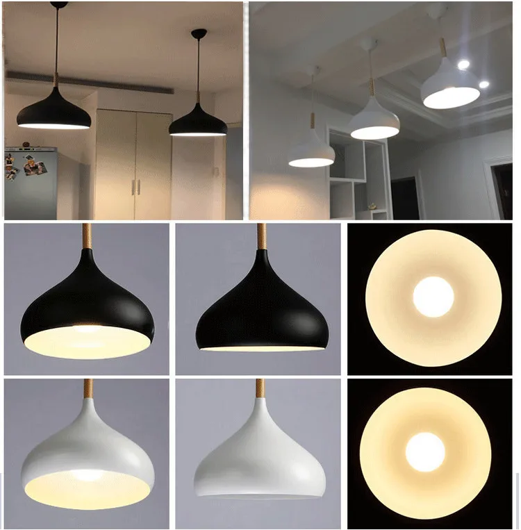 Metal art deco chandelier industrial bar black pendant lighting for dining room lamp modern vintage light kitchen