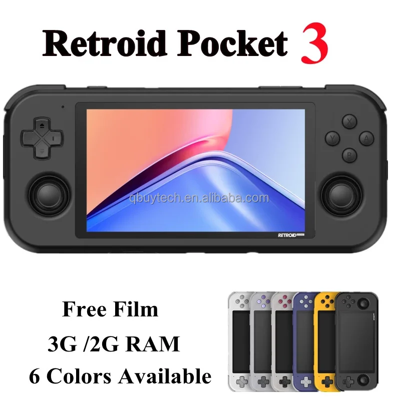 売れ筋】 Pocket 【新品】Retroid 3+ クリアブルー 携帯用ゲーム本体