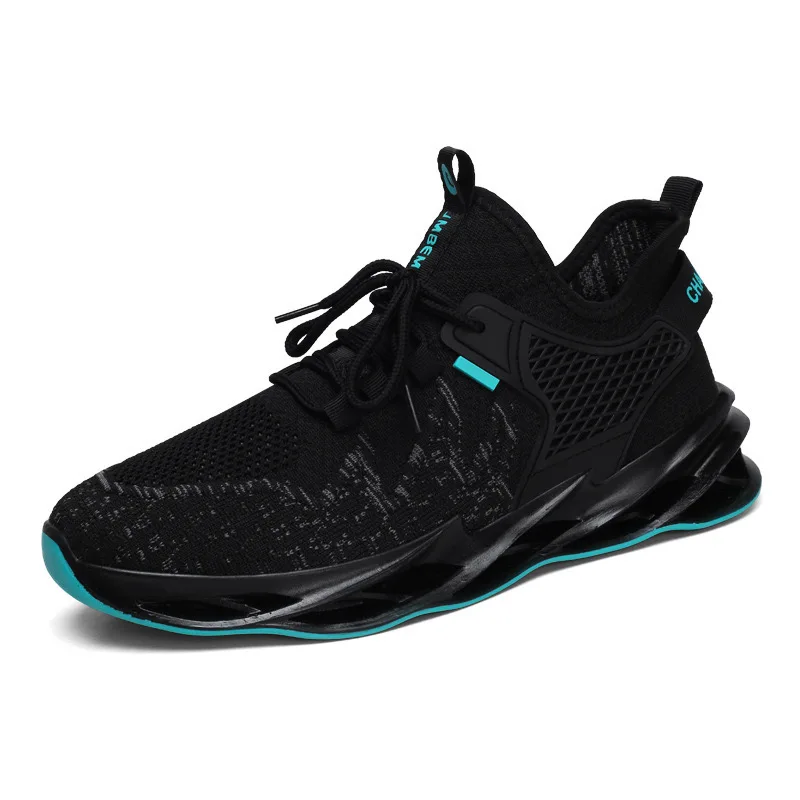 New fashion men's flying fabric shock-absorbing ultra-light running shoes Casual Shoes Sneakers
