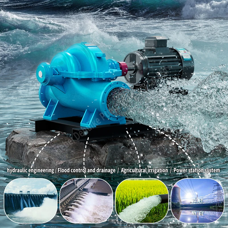 Single Stage Horizontal Double Suction Centrifugal Pump with Big Flow Split  Casing Design - Main Image