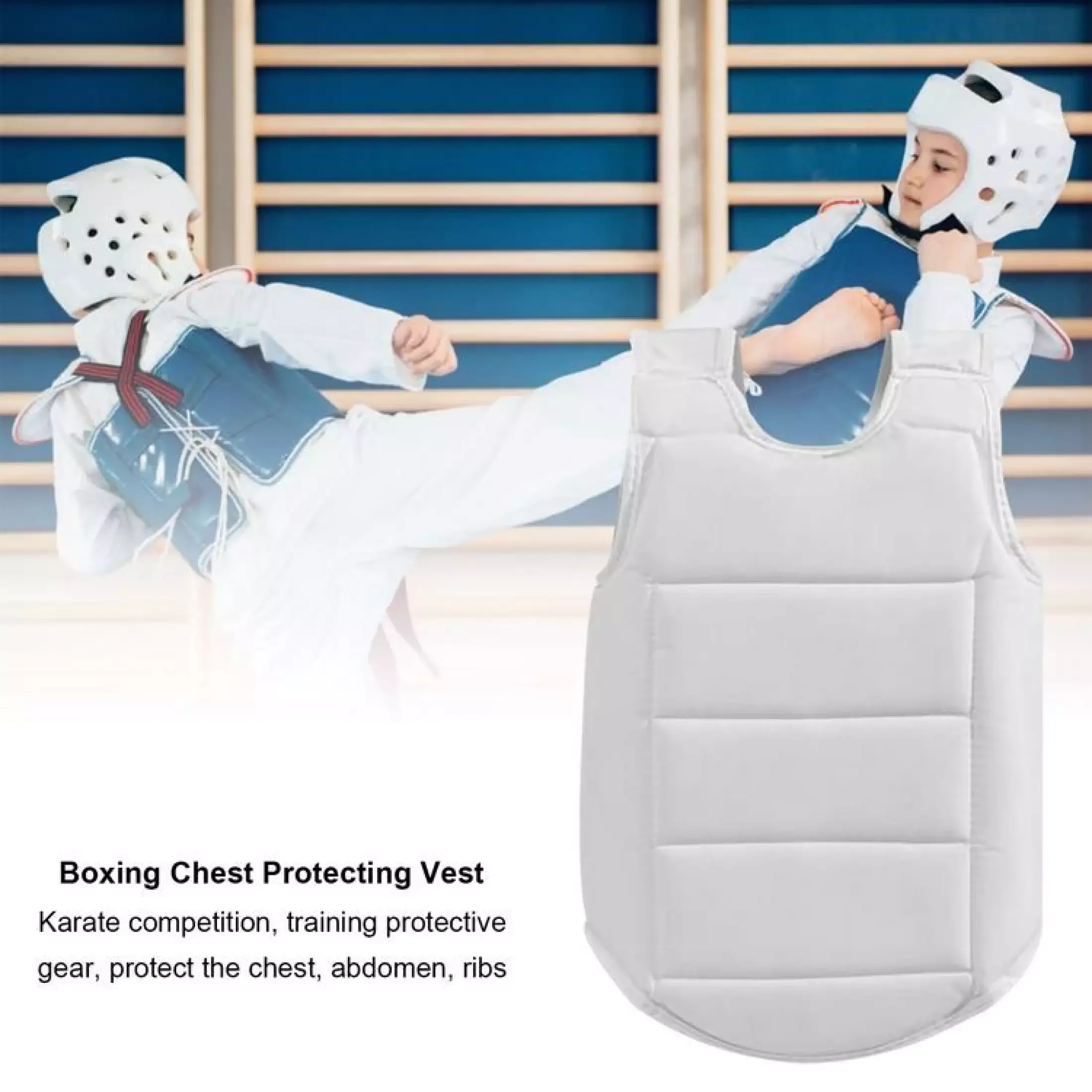 thumbnail image 2 of TMA Boxing Belly Pad Chest Guard - MMA Body Protector Martial Arts Rib Shield - S/M 2 of 5