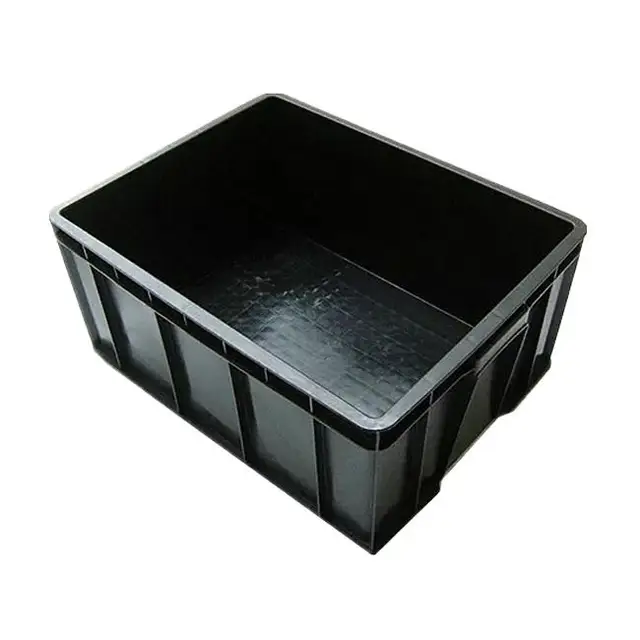 ESD Plastic Box ESD Container Black Antistatic Containers Electronics Tool Box