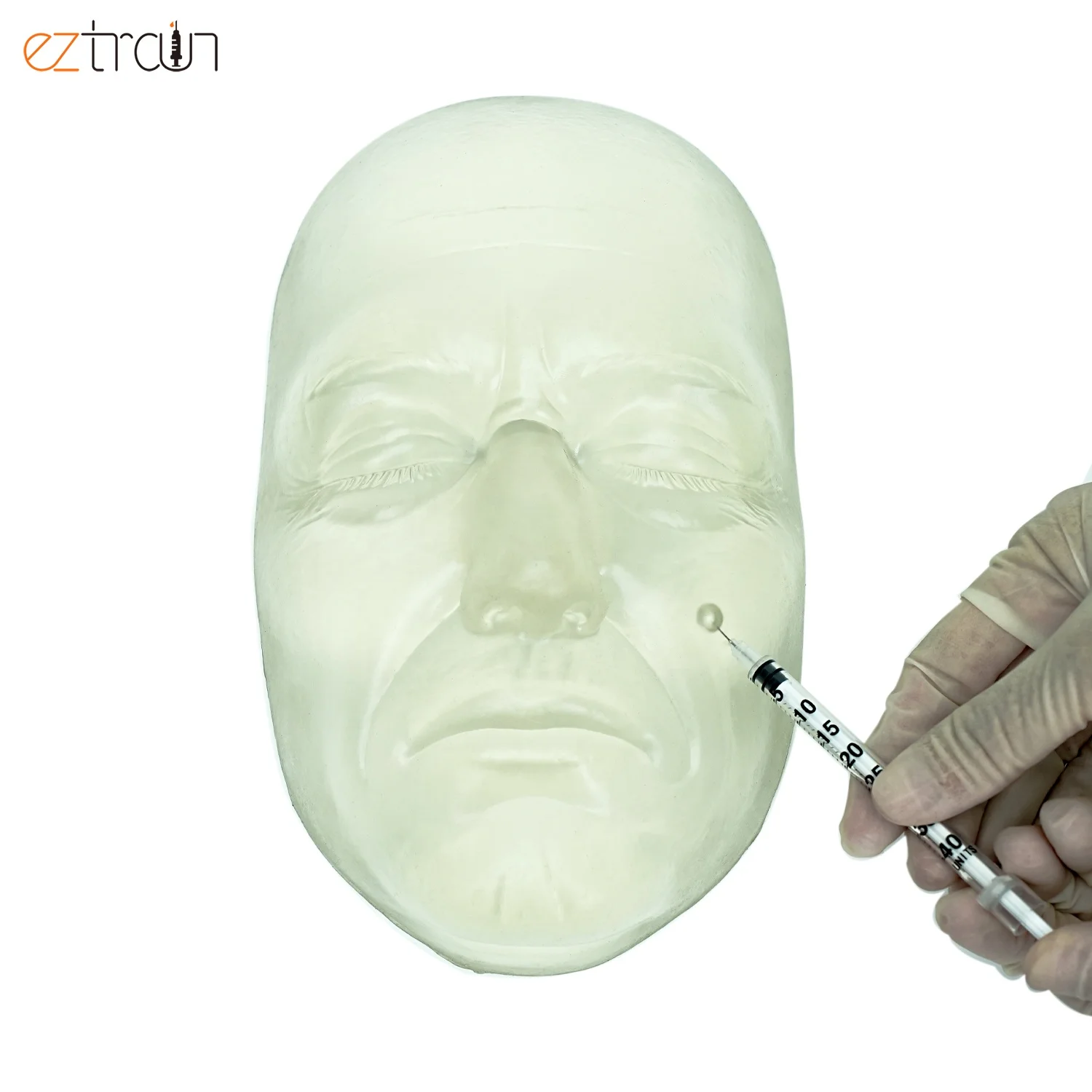 Injection Training Mannequin Clear Transparent Facial Harmonization POD Botox Dermal Filler Anatomical Model for Injection