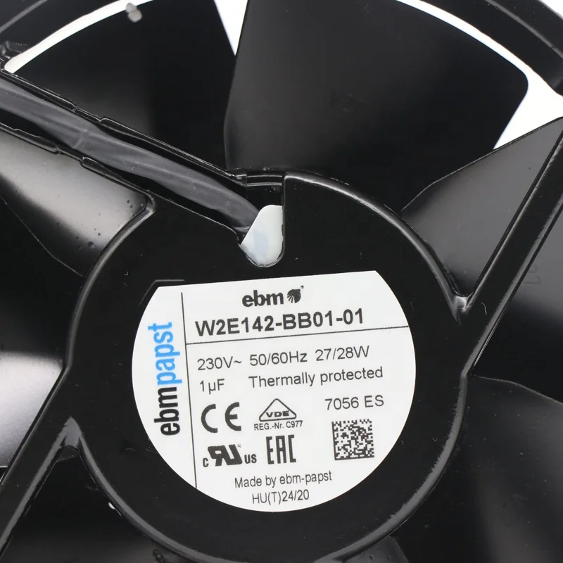 依必安派特w2e142-bb01-01 230v Ac 230cfm 28w 3300rpm 57dba