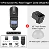 V1Pro+X3 Flash Trigger+Dome Diffuser