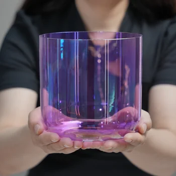 EAST   Purple Quartz Crystal Bowl Healing Singing Bowl for Meditation Factory Customization