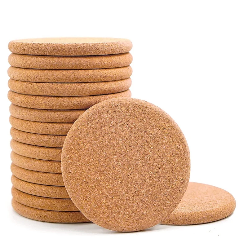Best Price Of Soft Wood Cork Coaster Round Shape Cork Coaster With