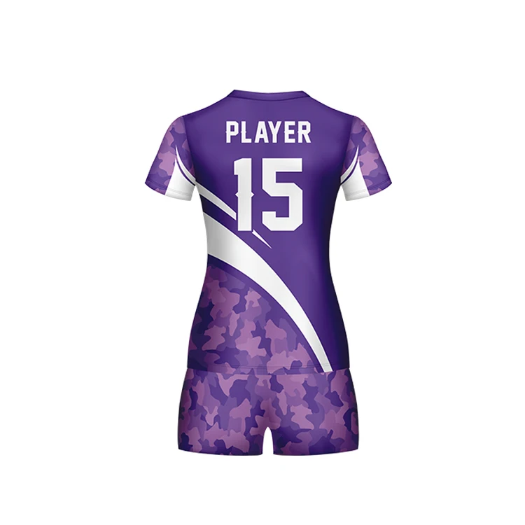 Wholesale Custom Volleyball Jersey Design Sublimated Printed Volleyball  Jersey Men Purple Volleyball Jerseys