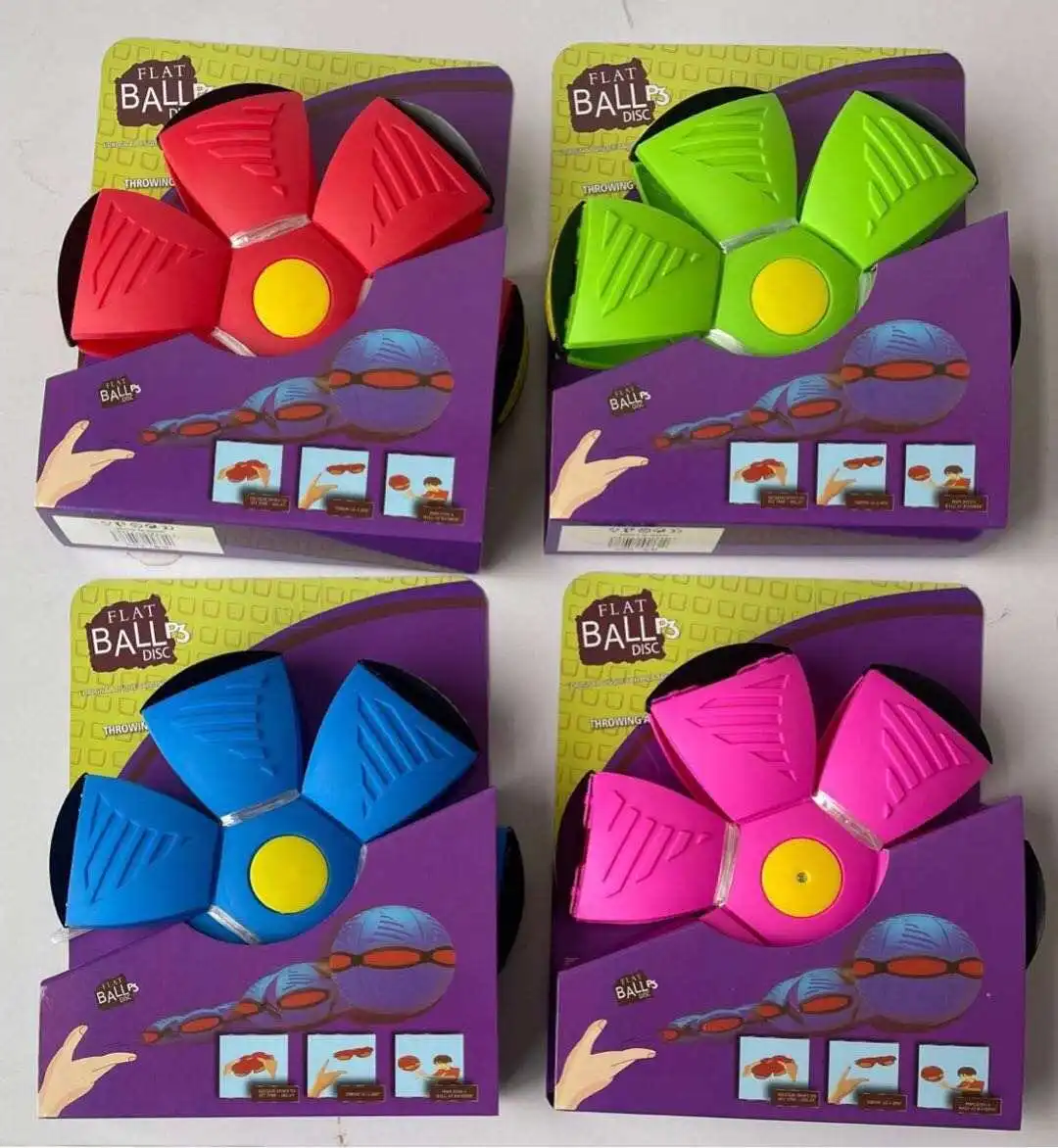 3 Lights Tik Tok Same Style Hot Outdoor Magic Ufo Ball Toys Flying Disc