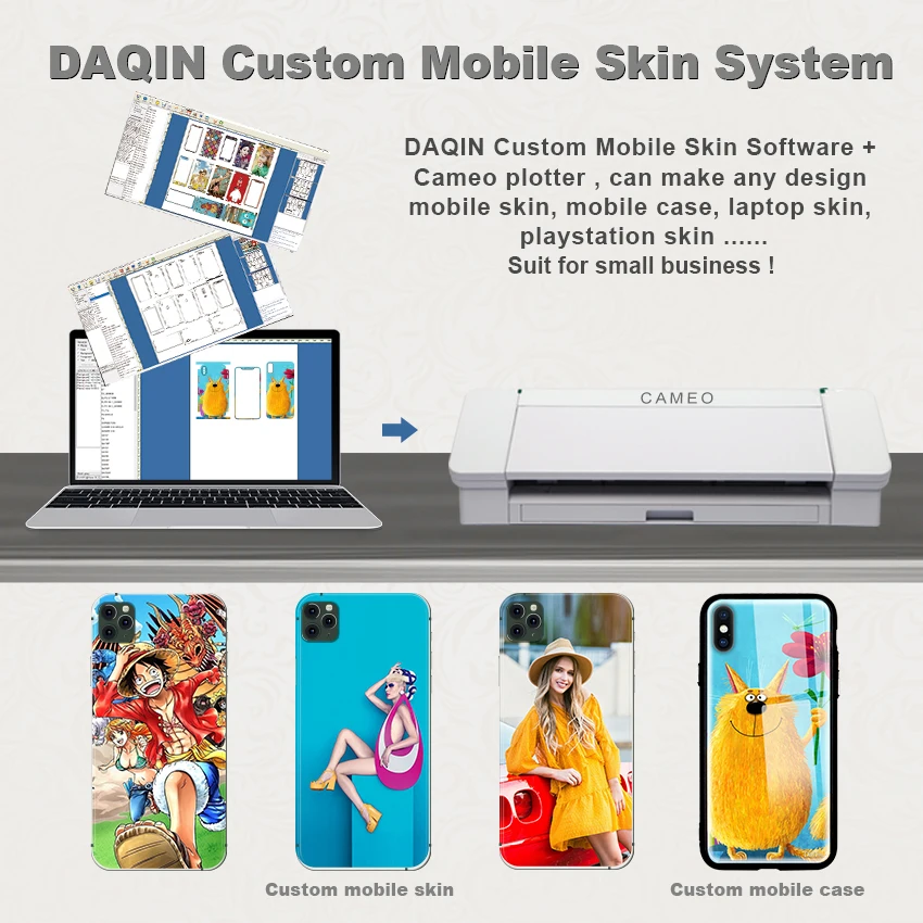 daqin 3m mobile sticker paper to make skins