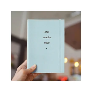 Wholesale Eco Friendly A5 Custom Logo Notebook Waterproof Fabric Agenda Hardcover Diary Planner Journal with Line Dot Printing