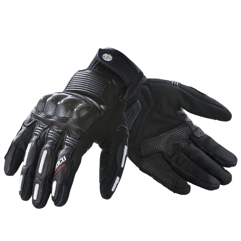 Unisex Riding Gloves Motorcycles Leather Hand Safety Touch Screen Full Finger Hand Gloves For Cycling