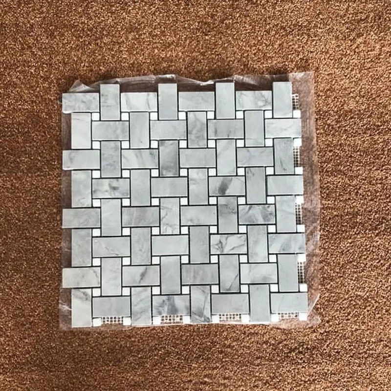 product factory direct cheap price carrara white marble stone mosaic tiles for interior bathroom wall-3