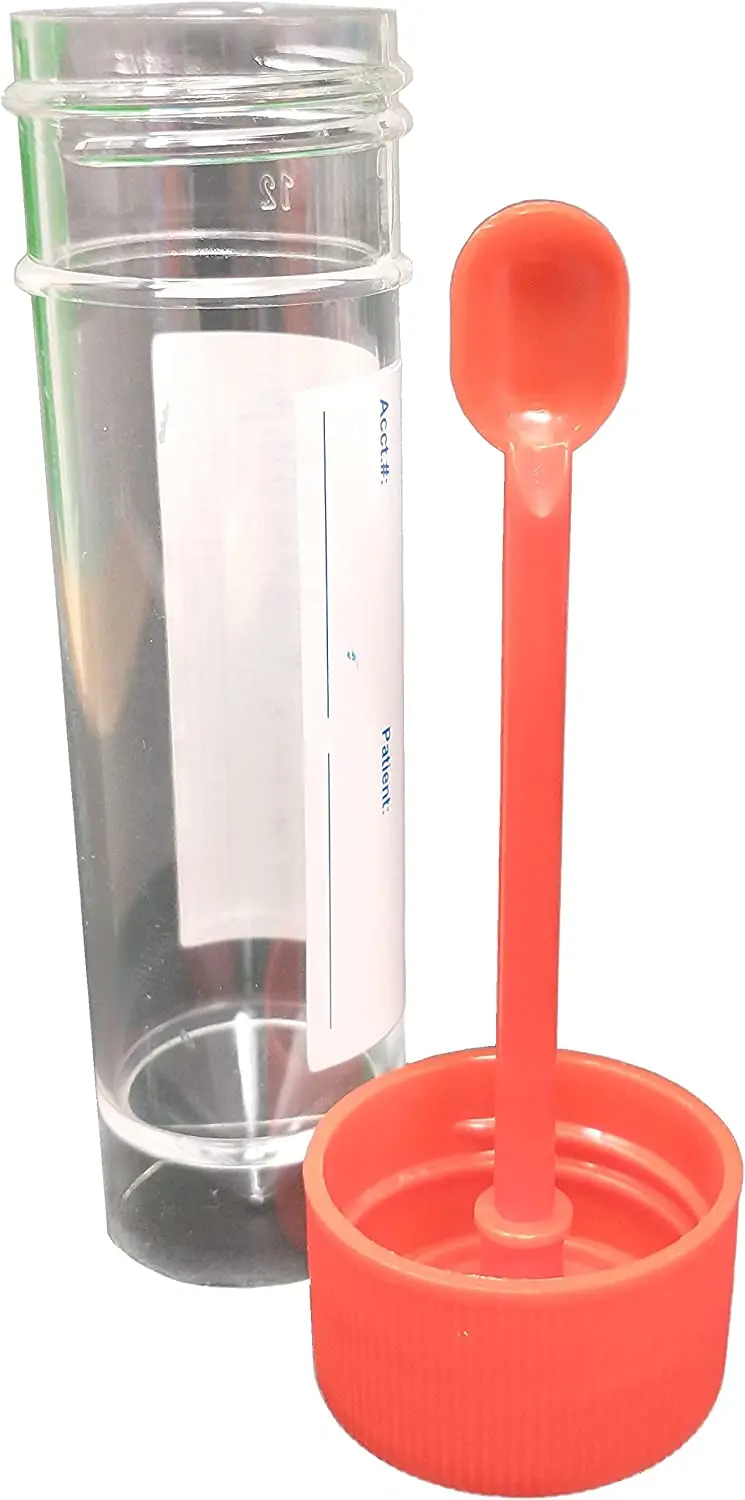 Disposable Plastic Medical Patient Test Sample Cup Sputum Fecal Specimen Collector 30ml 60ml 120ml Stool Urine Container