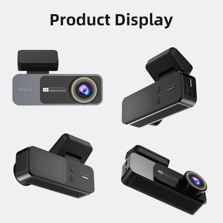 Dashcam Anteriore E Posteriore HD 1080p Con Specchietto 4.3'', Sensore G E Visione Notturna Per Auto