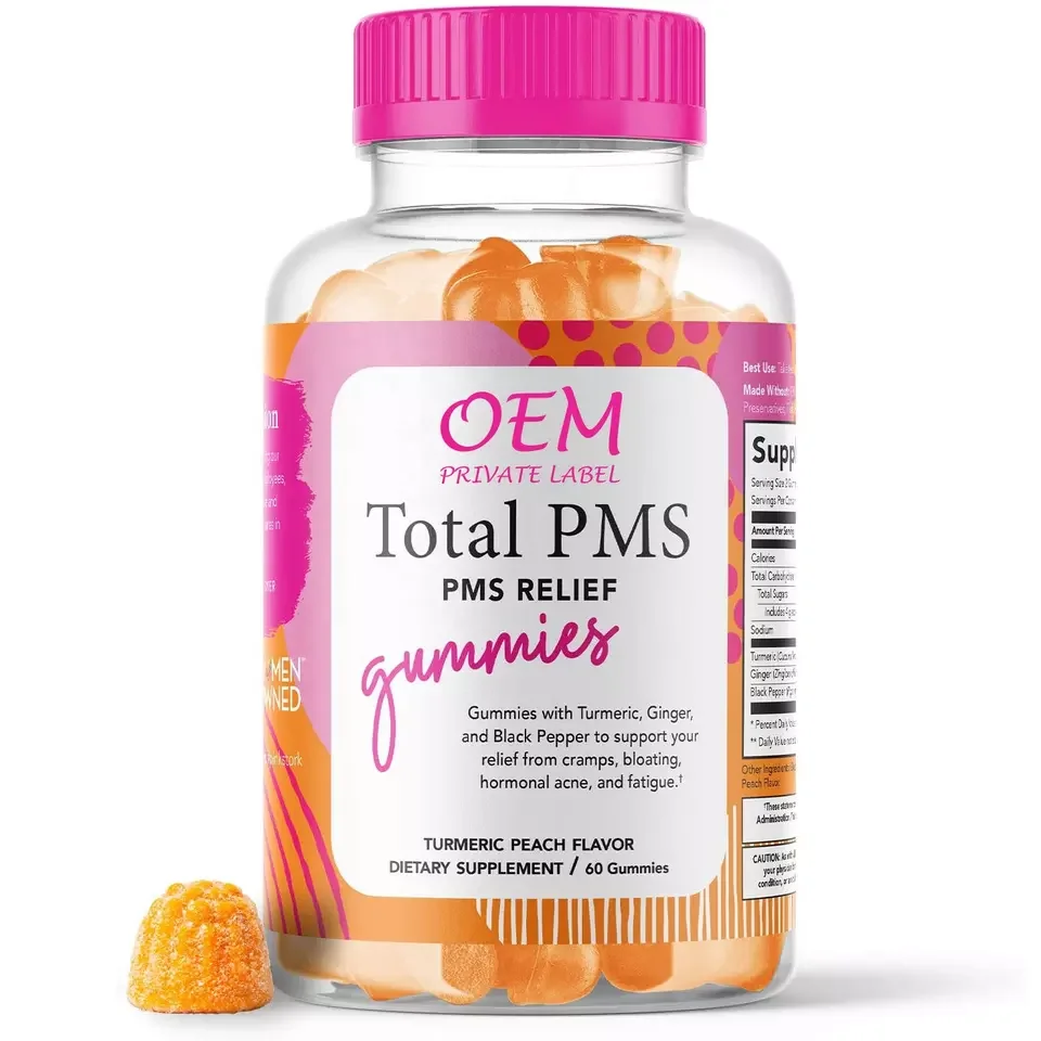 DIM Menstrual Pain Relief Gummies Relieve PMS Supplement Vegan Vitamin Relieve Bloating Menstrual Period Pain Dysmenorrhea Candy