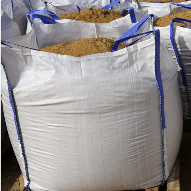 Compression FIBC Polypropylene PP Big Bag Certified Factory Bulk Sack Inner Corner 1 Ton Super Jumbo Sand Bag PP Woven Jumbo Bag