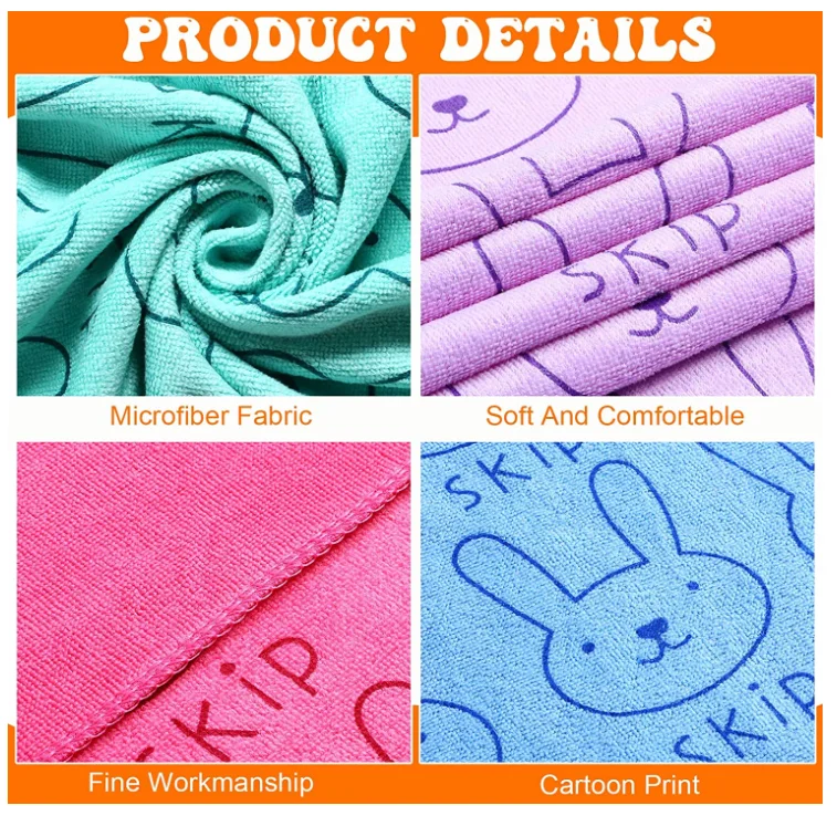 Drying Microfiber Dog Towel Soft Absorbent Pet Bath Towel Dog Drying Grooming Towel For Bathing
