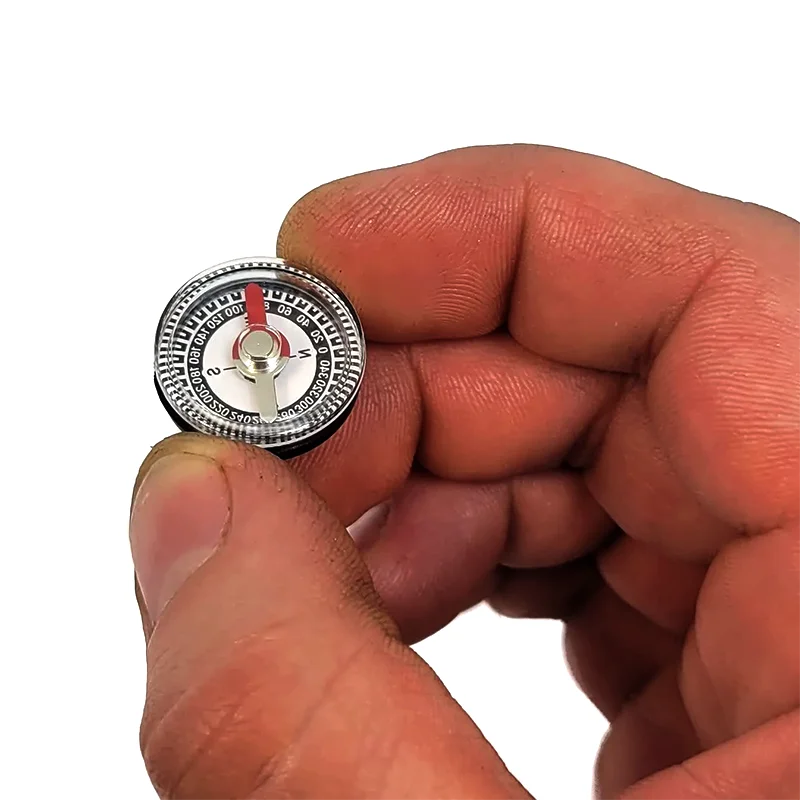 Magnetic Plastic Mini 20mm Diameter Compass for Survival Kits Camping Hiking