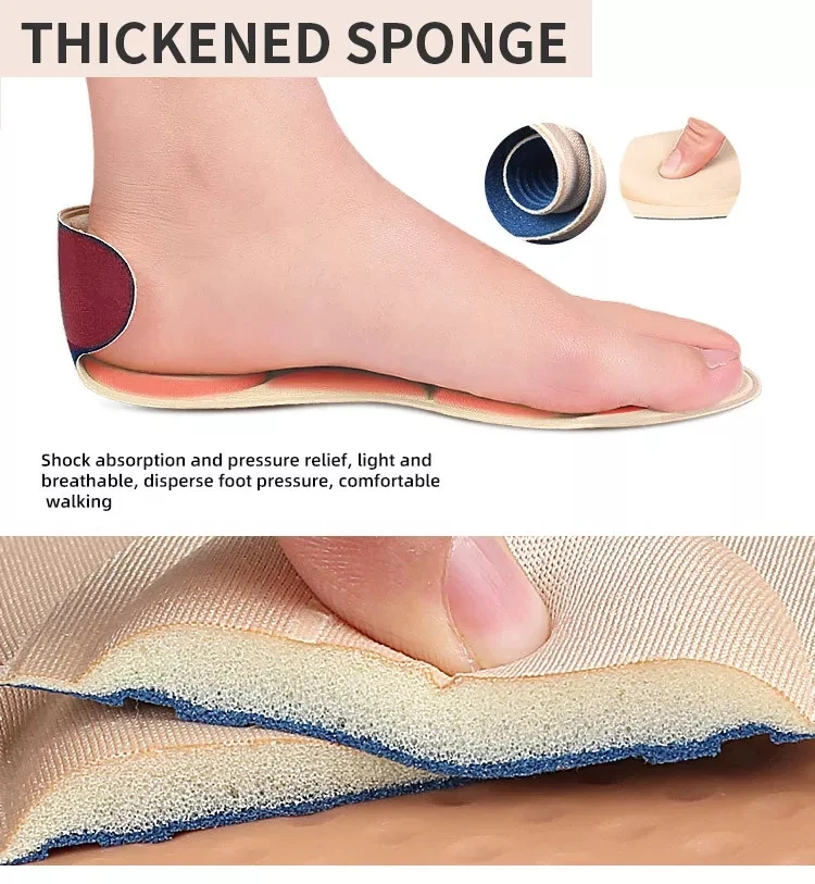 High Quality 5d Massaging Sponge Comfort High Heel Insoles For Foot