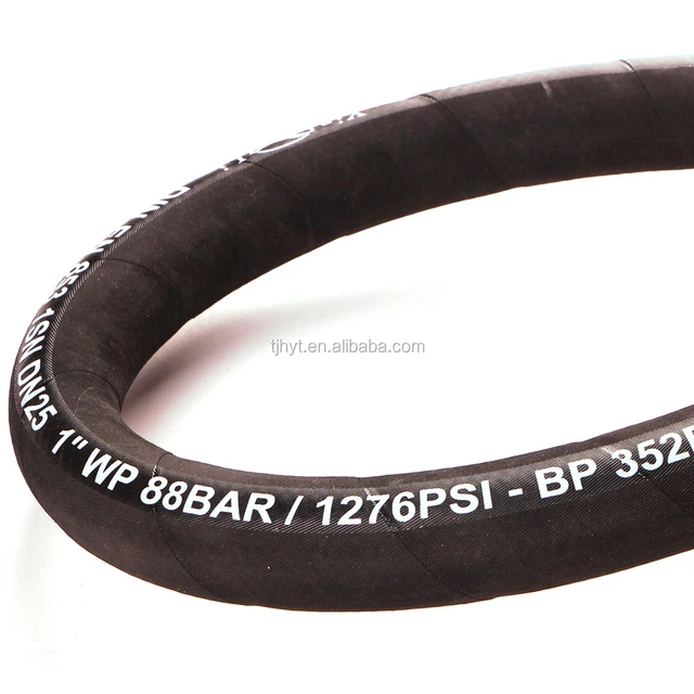 SAE 100R1AT / EN 853 1SN One Braid Hydraulic Rubber Hose