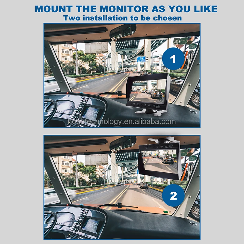 7 дюймов 1080P IPS монитор IP68 Водонепроницаемая камера ночного видения цифровой видеорегистратор MP5 DVR 2CH