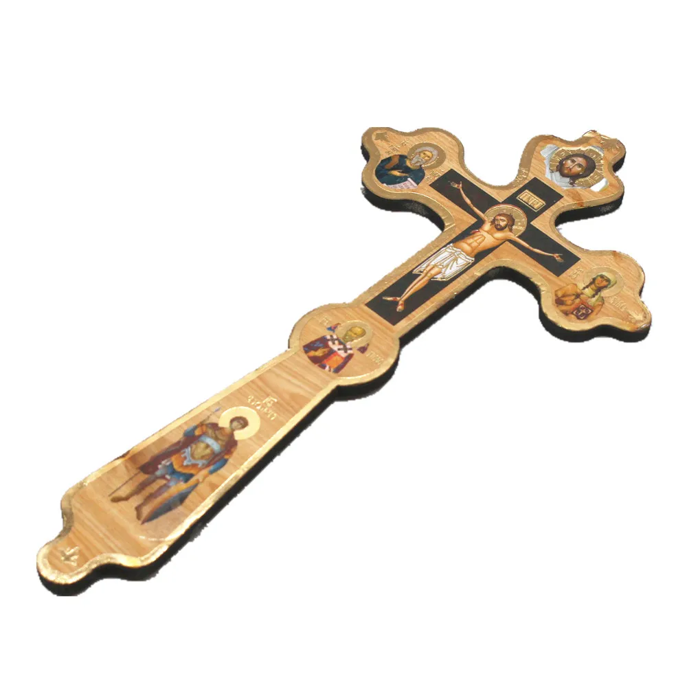 Décoration Murale Croix En Bois Noir 28x16cm - Croix Jésus Rustique Pour Mariage, Maison Ou Cadeau Religieux