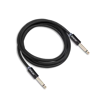 Audio Guitar Cable 6.35mm (1/4") Mono to 6.35TS  OFC Copper Flexible Audio Cable Gold-Plated Pin Connector for HIFI Cable