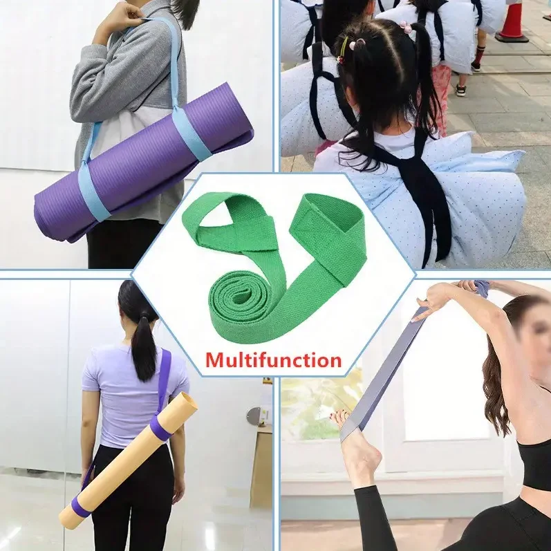 Cinghia Elastica Per Trasporto Tappetino Yoga - Regolabile E Resistente - Tappetino Non Incluso
