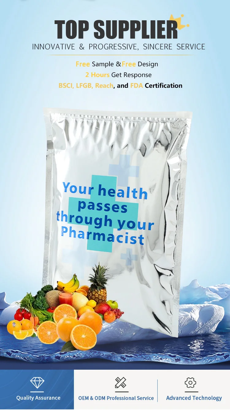 Herbruikbare topverkoop Waterdicht Duurzaam Medisch Vaccin Aluminiumfolie Thermische koeler zak Geïsoleerd Met Ziplock 1