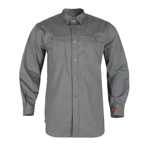 Wholesale Fr Shirts Welding Fire Retardant Shirts Electrician Safety FR Cotton Clothing Construction FRC Shirts