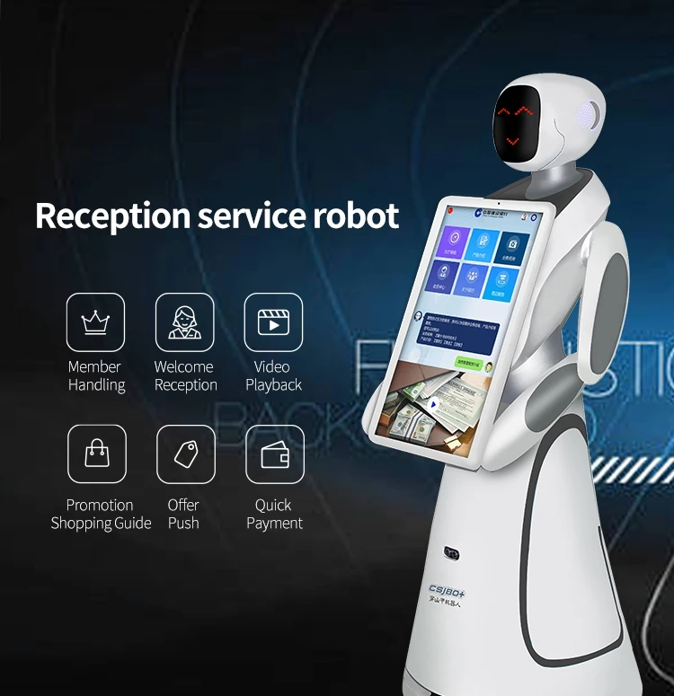 Humanoid Reception Robot With Big Screen Greeting And Guiding ...